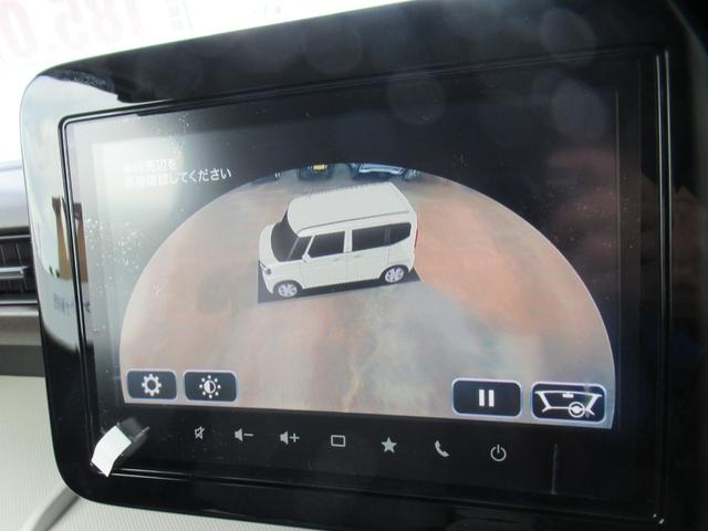 スペーシア ハイブリッドX 届出済未使用車 純正9インチ全方位バックカメラ付ナビ Bluetooth フルセグTV 両側電動スライド 後席用サーキュレーター 左右席シートヒーター 前後ブレーキサポート オートLEDライト(9枚目)