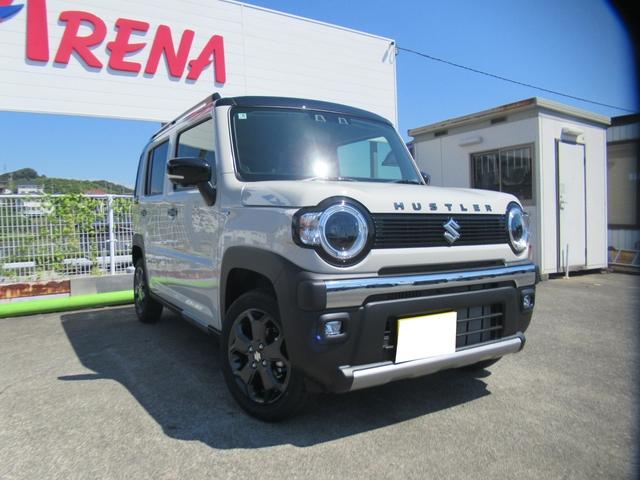 ハスラー タフワイルド　届出済未使用車　純正９インチ全方位バックカメラ付ナビ　Ｂｌｕｅｔｏｏｔｈ　ＤＶＤ再生　フルセグＴＶ　全方位バックカメラ　後席用テーブル　アダプティブクルコン　デュアルカメラブレーキサポート前後対応（3枚目）