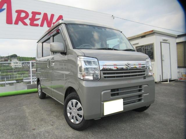 エブリイ ジョイン　届出済未使用車　純正バックカメラ付ディスプレイオーディオ　Ｂｌｕｅｔｏｏｔｈ再生　ＵＳＢ再生　アップルカープレイ　キーレスプッシュ式　前後ブレーキサポート　オートＬＥＤ　シートヒーター　分割シート（3枚目）