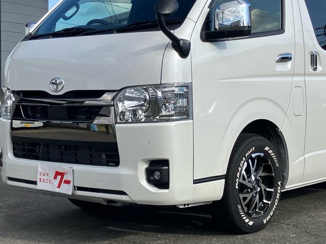 ハイエースバン スーパーGL ダークプライムII カロッエリアナビ 地デジ 全方位カメラ ETC クリムゾン16インチAW LEDヘッドライト スマートキー プッシュスタート 2000cc ガソリン車(4枚目)