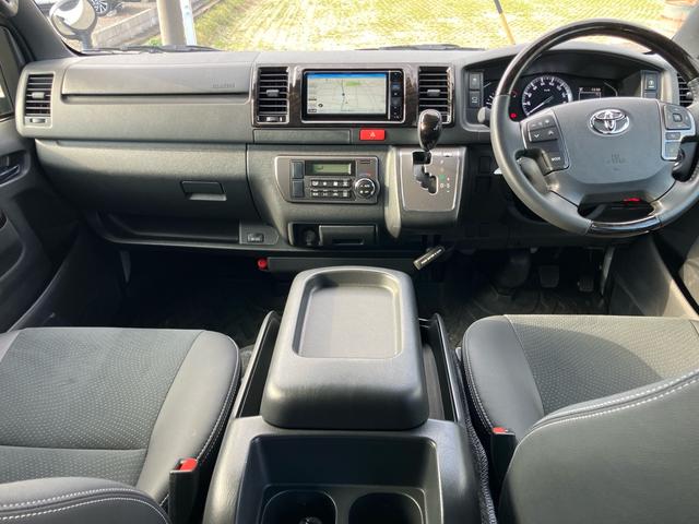 ハイエースバン スーパーGL ダークプライムII カロッエリアナビ 地デジ 全方位カメラ ETC クリムゾン16インチAW LEDヘッドライト スマートキー プッシュスタート 2000cc ガソリン車(23枚目)