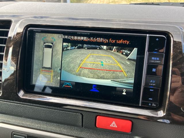 ハイエースバン スーパーGL ダークプライムII カロッエリアナビ 地デジ 全方位カメラ ETC クリムゾン16インチAW LEDヘッドライト スマートキー プッシュスタート 2000cc ガソリン車(33枚目)