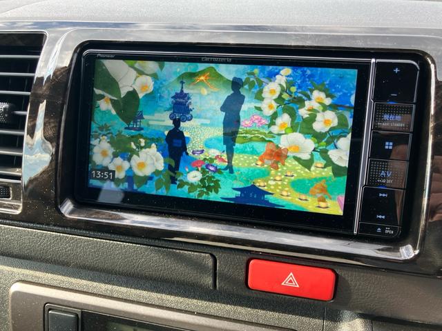 ハイエースバン スーパーGL ダークプライムII カロッエリアナビ 地デジ 全方位カメラ ETC クリムゾン16インチAW LEDヘッドライト スマートキー プッシュスタート 2000cc ガソリン車(35枚目)