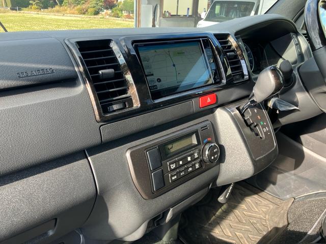 ハイエースバン スーパーGL ダークプライムII カロッエリアナビ 地デジ 全方位カメラ ETC クリムゾン16インチAW LEDヘッドライト スマートキー プッシュスタート 2000cc ガソリン車(48枚目)