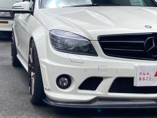 Ｃクラス Ｃ６３　ＡＭＧ　Ｋ＆Ｗ車高調　ＨＲＥ２０インチＡＷ　ＬＳＤ　ワンオフチタンマフラー　Ｖ８ＮＡ６２００ｃｃ　本革シート　サンルーフ　ナビ　ＥＴＣ（4枚目）