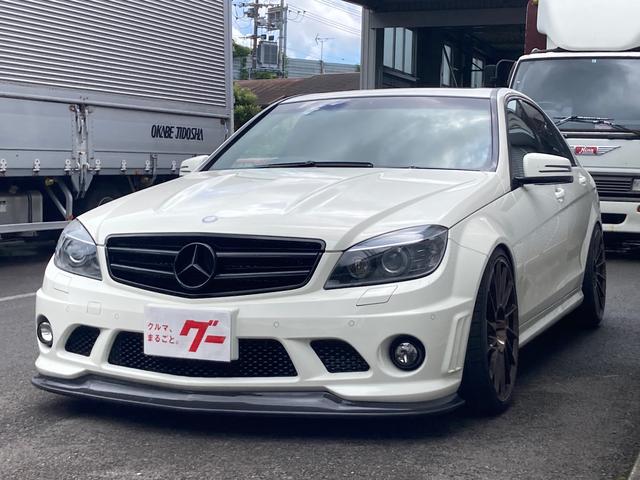 Ｃ６３　ＡＭＧ　Ｋ＆Ｗ車高調　ＨＲＥ２０インチＡＷ　ＬＳＤ　ワンオフチタンマフラー　Ｖ８ＮＡ６２００ｃｃ　本革シート　サンルーフ　ナビ　ＥＴＣ(6枚目)