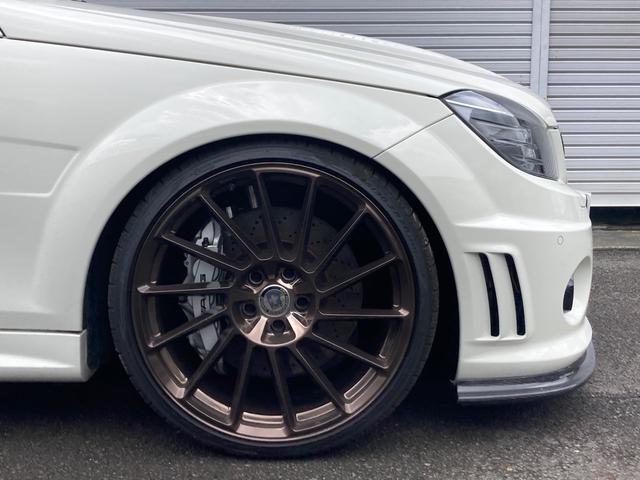 Ｃクラス Ｃ６３　ＡＭＧ　Ｋ＆Ｗ車高調　ＨＲＥ２０インチＡＷ　ＬＳＤ　ワンオフチタンマフラー　Ｖ８ＮＡ６２００ｃｃ　本革シート　サンルーフ　ナビ　ＥＴＣ（45枚目）