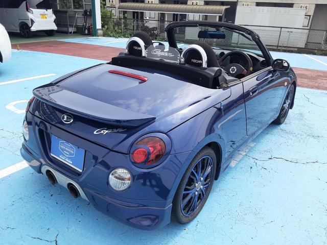 コペン ２ｎｄアニバーサリーエディション　軽自動車／オープンカー／純正エアロパーツ／Ｄ－ＳＰＯＲＴマフラー／ロクサーニ１５インチアルミホイール／レカロシート／バケットシート／ＭＯＭＯ製ステアリング／ＨＩＤヘッドライト（15枚目）