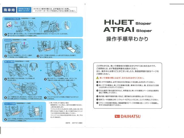 アトレーワゴン 　車イス仕様車　スローパー　衝突回避ブレーキ　ナビ　テレビ　Ｂｌｕｅｔｏｏｔｈ　バックカメラ　禁煙車　福祉車両　電動ウインチ　リモコン付き　４名乗車可　車線逸脱警報　誤発進抑制　ＬＥＤヘッドランプ（15枚目）