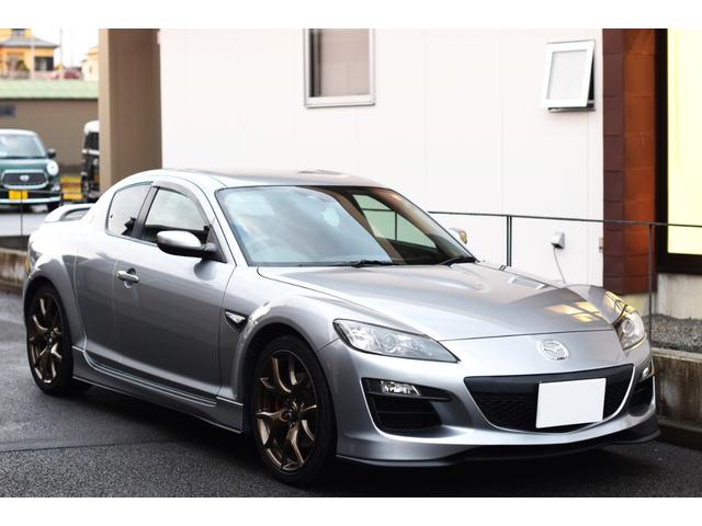 ＲＸ－８ スピリットＲ　ナビ　テレビ　Ｂｌｕｅｔｏｏｔｈ　ＥＴＣ　禁煙車　純正ＢＢＳブロンズホイール　純正赤／黒レカロシート　レッドブレーキキャリパー　ブラック加飾付きＨＩＤヘッドライト　純正ビルシュタインダンパー　記録簿（5枚目）