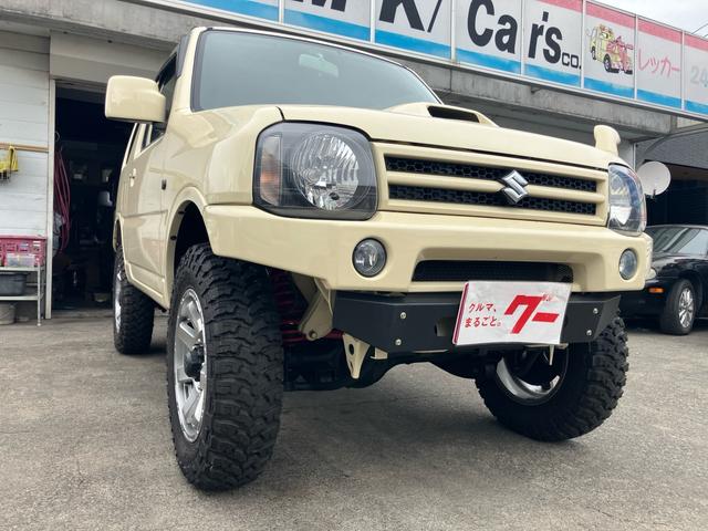 ジムニー XC リフトアップ マッドタイヤ アルミホイール オールペイント 社外テール 社外バンパー 5速マニュアル 4WD ターボ 5MT(3枚目)