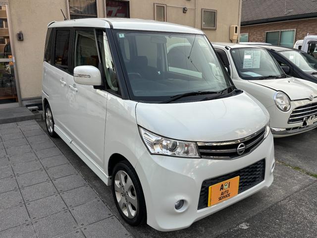 ルークス ハイウェイスターターボ 車検 令和9年7月9日まで 両側電動スライドドア ナビ フルセグ Bluetooth ETC ターボ 14インチアルミ 国産タイヤ オートライト HIDヘッドライト フォグランプ スマートキー(6枚目)