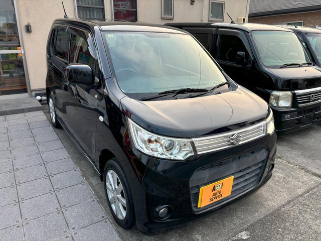 ワゴンＲスティングレー Ｘ　車検　２年　付き　ナビ　ＴＶ　ＥＴＣ　オートライト　ＨＩＤヘッドライト　フォグランプ　革ハンドル　スマートキー（２個）　プッシュスタート　盗難防止システム　１４インチ純正アルミホイール（5枚目）