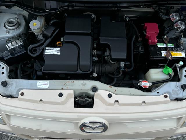 キャロル GII 車検 2年 付き ワンオーナー ナビ ワンセグ 5速マニュアル 5MT 13インチ社外アルミホイール 国産タイヤ 記録簿 キーレス 電動格納ドアミラー ドアバイザー フロアマット(48枚目)