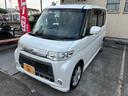 タント カスタムＲＳ　車検　２年　付き　　左後ろ電動スライドドア　１５インチ純正アルミホイール　国産タイヤ　スマートキー（合鍵なし）　社外オーディオ　ドアバイザー　フロアマット（3枚目）