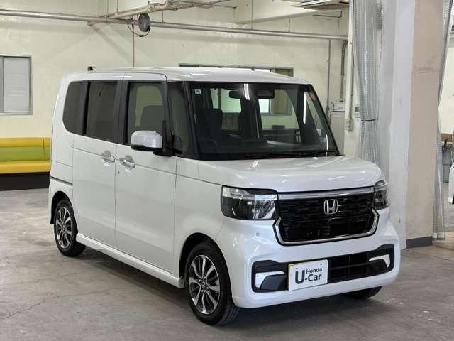 Ｎ－ＢＯＸカスタム 　ナビ　フルセグ　Ｂカメラ　ＥＴＣ　ＬＥＤ　ＡＷ　両側（片側のみ電動）スライドドア　スマートキー　ベンチシート　シートヒーター　フルフラットシート　ミュージックプレイヤー接続可　衝突被害軽減ブレーキ（5枚目）