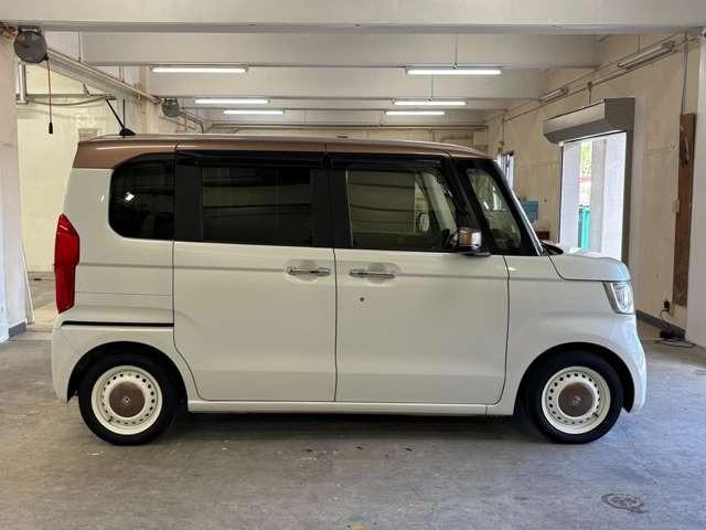 N-BOX G・Lターボホンダセンシングカッパーブラウンスタイル 1年間走行距離無制限保証付き 社外ナビ フルセグ Bカメラ ETC LED 両側(電動)スライドドア スマートキー ベンチシート 過給器設定モデル DVD CD ミュージックサーバー(7枚目)