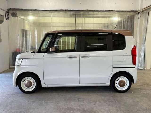 N-BOX G・Lターボホンダセンシングカッパーブラウンスタイル 1年間走行距離無制限保証付き 社外ナビ フルセグ Bカメラ ETC LED 両側(電動)スライドドア スマートキー ベンチシート 過給器設定モデル DVD CD ミュージックサーバー(8枚目)