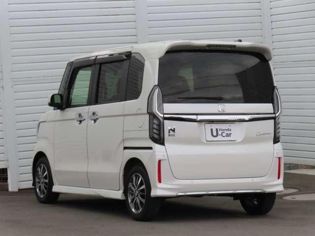 N-BOXカスタム L ナビ フルセグ 前後ドラレコ Rカメラ ETC LEDヘッドライト アルミホイール 両側電動スライドドア シートヒーター 衝突被害軽減ブレーキ(2枚目)