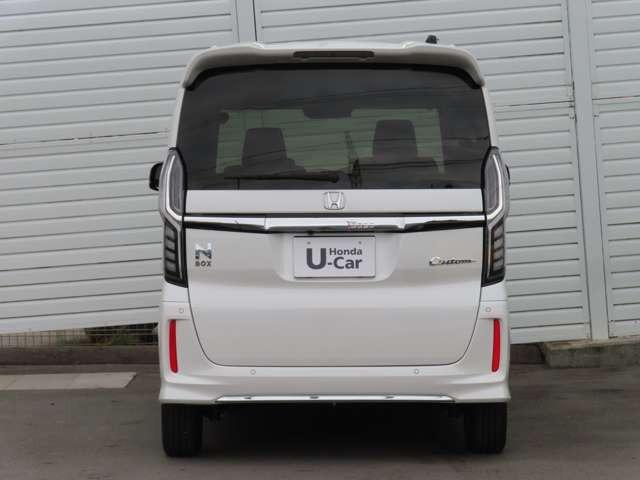 N-BOXカスタム L ナビ フルセグ 前後ドラレコ Rカメラ ETC LEDヘッドライト アルミホイール 両側電動スライドドア シートヒーター 衝突被害軽減ブレーキ(6枚目)