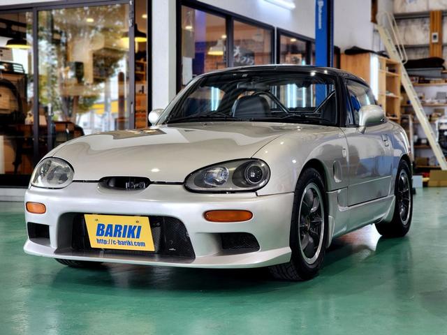 カプチーノ ベースグレード　５速ミッション　走行距離８５０００ＫＭ台　ＢＲＫ車高調　パナスポーツアルミホイール　社外マフラー　社外インタークーラー　ＭＯＭＯハンドル　ＥＴＣ　専門店整備済み　屋内展示車両（11枚目）