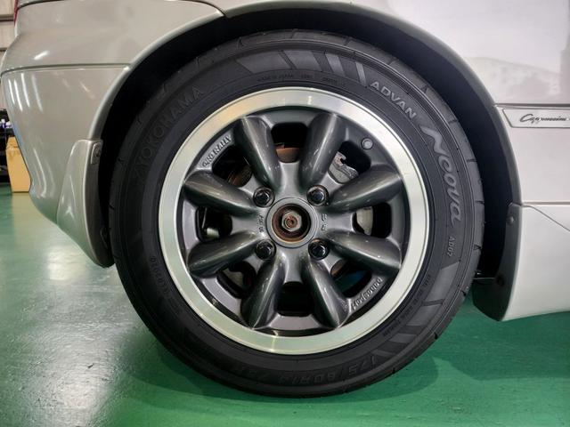 カプチーノ ベースグレード　５速ミッション　走行距離８５０００ＫＭ台　ＢＲＫ車高調　パナスポーツアルミホイール　社外マフラー　社外インタークーラー　ＭＯＭＯハンドル　ＥＴＣ　専門店整備済み　屋内展示車両（33枚目）