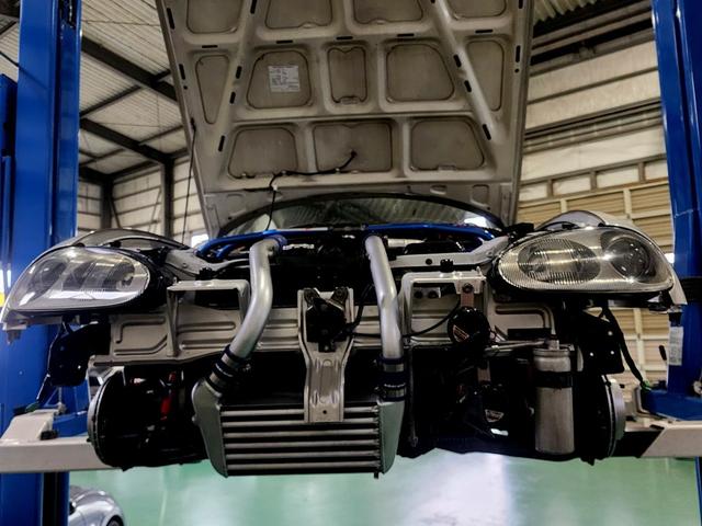 カプチーノ ベースグレード　５速ミッション　走行距離８５０００ＫＭ台　ＢＲＫ車高調　パナスポーツアルミホイール　社外マフラー　社外インタークーラー　ＭＯＭＯハンドル　ＥＴＣ　専門店整備済み　屋内展示車両（34枚目）