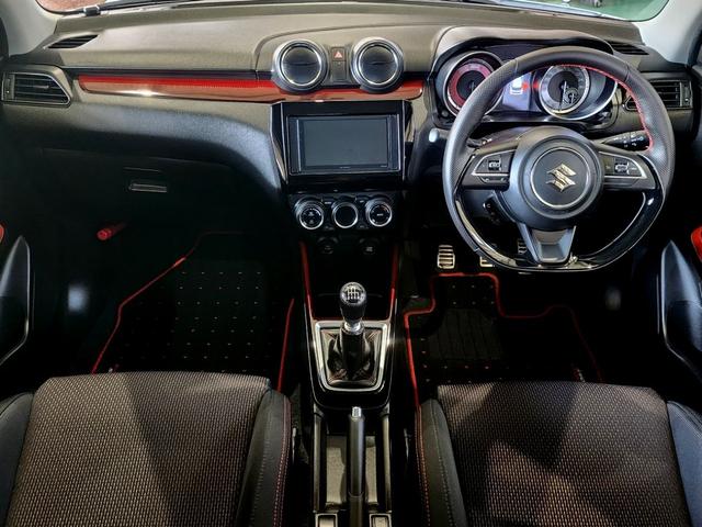 スイフトスポーツ ベースグレード 6速ミッション モンスタースポーツ フロント、サイド リア アンダースポイラー フレームブレース フロント センター クラッチペダル 社外アルミホイール ビークルフィールドECU 屋内展示車両(25枚目)