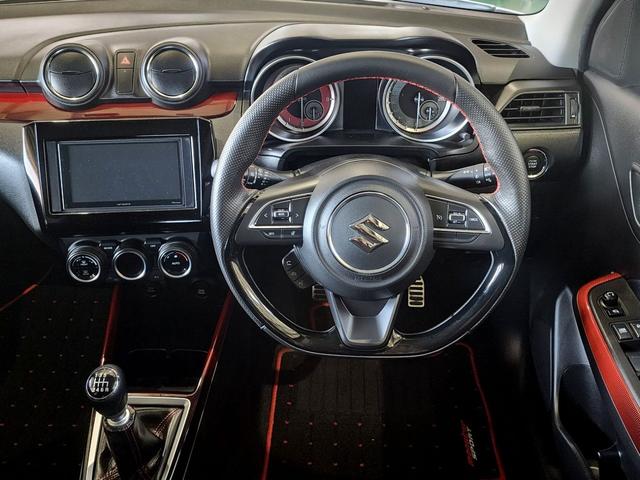 スイフトスポーツ ベースグレード 6速ミッション モンスタースポーツ フロント、サイド リア アンダースポイラー フレームブレース フロント センター クラッチペダル 社外アルミホイール ビークルフィールドECU 屋内展示車両(26枚目)