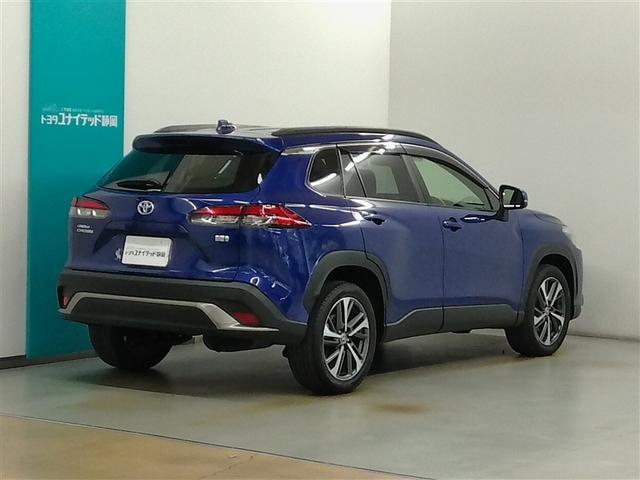 カローラクロス ハイブリッド　Ｚ　ハイブリッド　ワンオーナー　展示・試乗車　ハーフレザー　電動シート　安全装備　衝突被害軽減システム　横滑り防止機能　ＡＢＳ　エアバッグ　オートクルーズコントロール　盗難防止装置　ナビ　バックカメラ（2枚目）