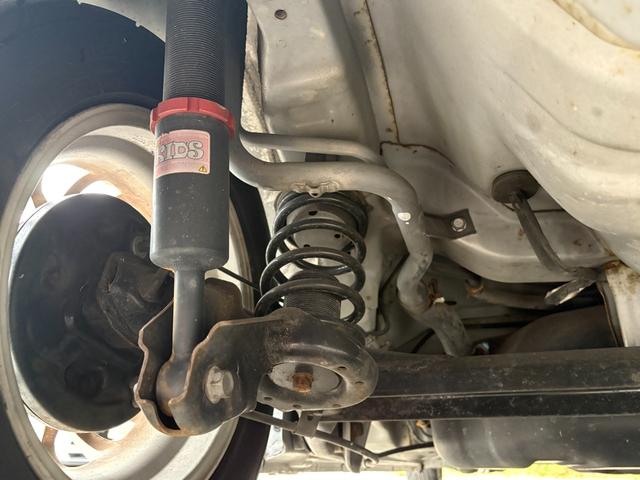 ミラ TL 5MT フルタップ車高調 ABS付用リヤアクスル フルバケットシート 純正流用サイドステップ MINICONPRO フォグランプ 純正流用13インチアルミ ETC 乗員2名登録(13枚目)