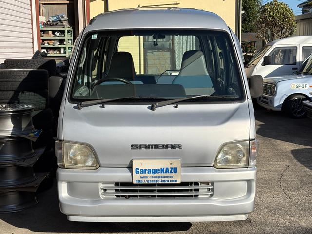 サンバーバン VC 5MT エアコン パワステ 集中ロック タイベル交換歴有 車検令和9年11月まで(2枚目)