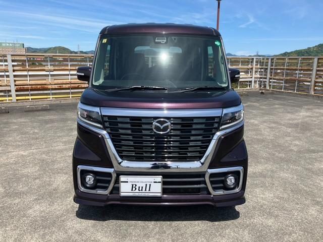 フレアワゴンカスタムスタイル ハイブリッドＸＴ　修復歴なし　車検７年９月　走行８．９万キロ　保証付き　ＣＤオーディオ　Ａストップ　シートＨ　Ｐセンサー　マツダセーフティ　両側パワスラ　クルーズＣ　スマートキー　Ｐスタート（2枚目）