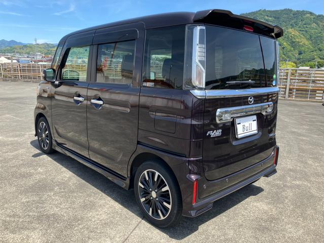フレアワゴンカスタムスタイル ハイブリッドＸＴ　修復歴なし　車検７年９月　走行８．９万キロ　保証付き　ＣＤオーディオ　Ａストップ　シートＨ　Ｐセンサー　マツダセーフティ　両側パワスラ　クルーズＣ　スマートキー　Ｐスタート（6枚目）