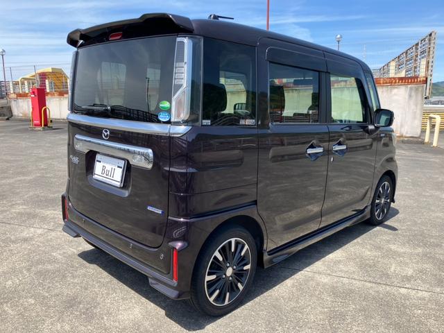 フレアワゴンカスタムスタイル ハイブリッドＸＴ　修復歴なし　車検７年９月　走行８．９万キロ　保証付き　ＣＤオーディオ　Ａストップ　シートＨ　Ｐセンサー　マツダセーフティ　両側パワスラ　クルーズＣ　スマートキー　Ｐスタート（8枚目）