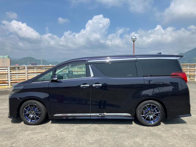 アルファード ２．５Ｓ　Ｃパッケージ　純正ナビ　地デジ　革シート　両側パワスラ　車高調　社外キャリパー　デジタルインナーＭ　Ａストップ　フリップダウンＭ　ＪＢＬ　エアーシート　ステアリングＨ　クルーズＣ　スマートキー（4枚目）