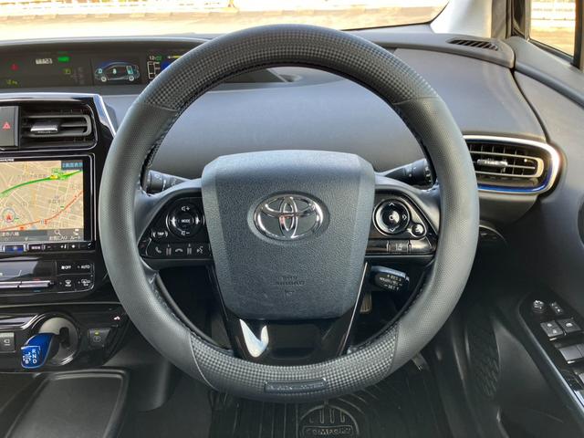 プリウス Sツーリングセレクション アルパインナビ 地デジ 360°カメラ 黒レザーS クルーズC Aハイビーム プリクラッシュ トヨタセーフティS モデリスタエアロFSR 純正17インチAW スマートキー Pスタート ETC(13枚目)