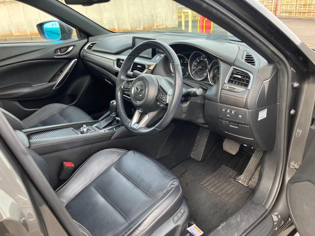 アテンザセダン ＸＤ　Ｌパッケージ　純正ナビ　Ｂカメラ　黒レザーＳ　Ｐシート　シートＨ　ステアリングＨ　レーダークルーズＣ　パドルシフト　アクティブセンス　Ｐセンサー　純正１９インチＡＷ　スマートキー　Ｐスタート　ＥＴＣ（9枚目）