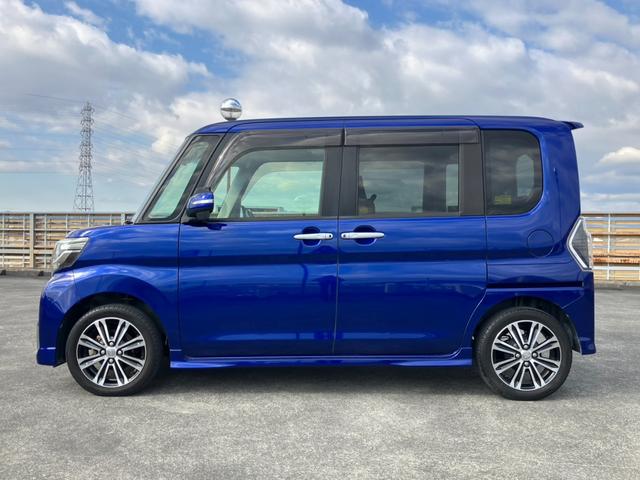 タント カスタムＲＳ　トップエディションＳＡＩＩ　社外ナビ　地デジ　Ｂカメラ　黒ハーフレザーＳ　両パワスラ　ＰＣＳ　Ａストップ　スマートアシスト　純正１５インチＡＷ　スマートキー　Ｐスタート　ＥＴＣ（4枚目）