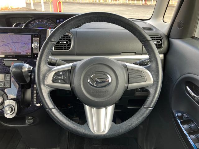 タント カスタムＲＳ　トップエディションＳＡＩＩ　社外ナビ　地デジ　Ｂカメラ　黒ハーフレザーＳ　両パワスラ　ＰＣＳ　Ａストップ　スマートアシスト　純正１５インチＡＷ　スマートキー　Ｐスタート　ＥＴＣ（14枚目）