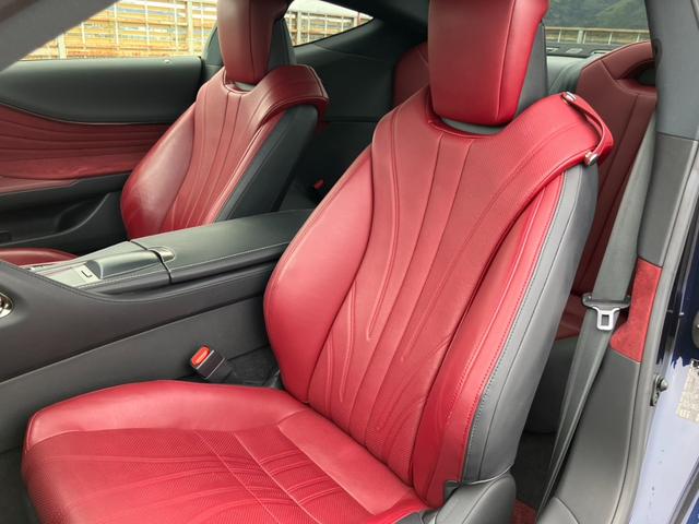 ＬＣ ＬＣ５００　Ｌパッケージ　純正ナビ　地デジ　Ｂカメラ　赤革シート　Ｐシート　シートＡＣ　ステアリングＨ　レクサスセーフティシステム　レーダークルーズＣ　ガラスルーフ　パドルシフト　ＨＵＤ　ＢＳＭ　スマートキー　Ｐスタート（11枚目）