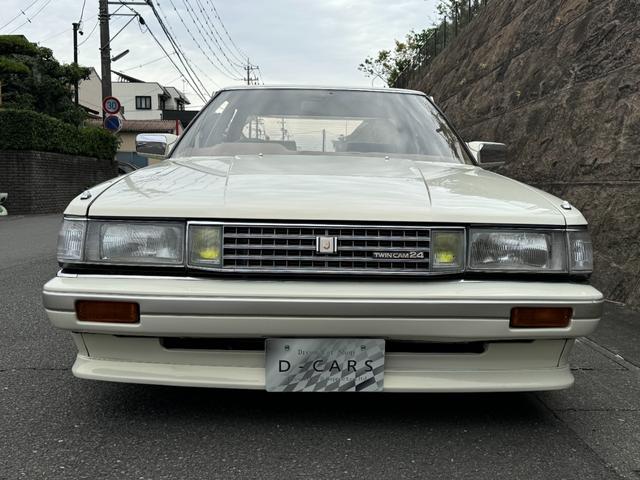 マークII グランデ ツインカム24 限定車 リミテッド 載せ替え5速公認車 044たまごパール 純正リヤバイザー 14インチSSRフォーミュラーメッシュ 社外マフラー(2枚目)