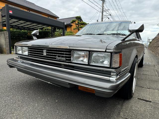 クレスタ スーパールーセント　角目４灯　グレーツートン　５速　フェンダーミラー　車高調　オリジナルマフラー　社外１４インチアルミ・フォーカスレーシング　社外デッキ　社外ステアリング　社外シフトノブ（9枚目）