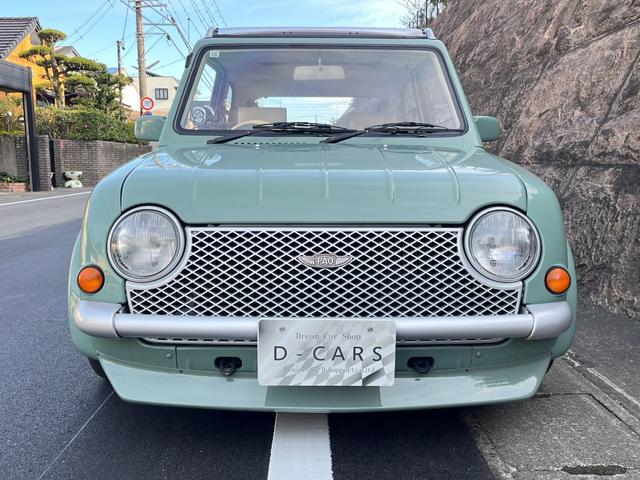 パオ キャンバストップ カスタム車両・全塗装(純正設定色)(元色ベージュ)・社外ホイール・社外マフラー・社外オーディオ・社外ハンドル・社外シフトノブ・社外追加メーター(2枚目)