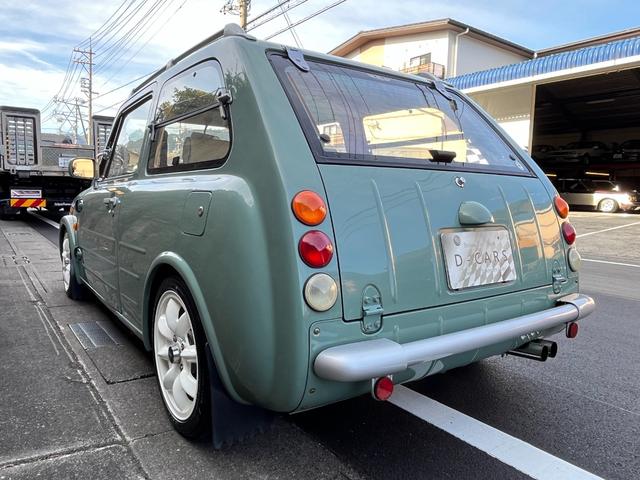 パオ キャンバストップ カスタム車両・全塗装(純正設定色)(元色ベージュ)・社外ホイール・社外マフラー・社外オーディオ・社外ハンドル・社外シフトノブ・社外追加メーター(7枚目)