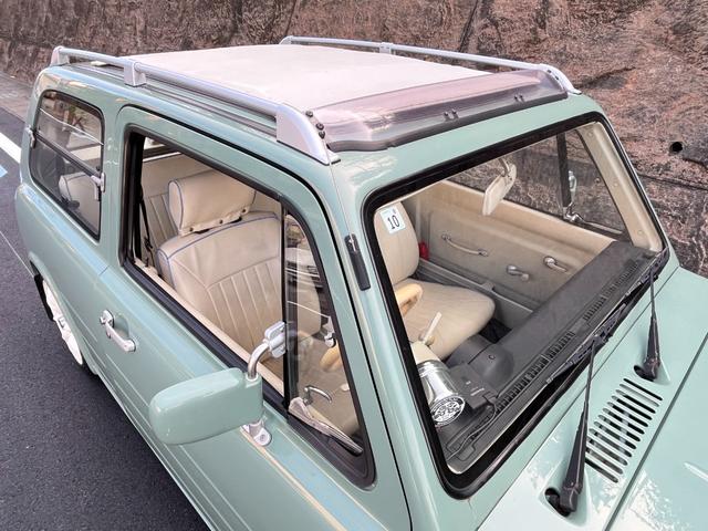 パオ キャンバストップ カスタム車両・全塗装(純正設定色)(元色ベージュ)・社外ホイール・社外マフラー・社外オーディオ・社外ハンドル・社外シフトノブ・社外追加メーター(17枚目)