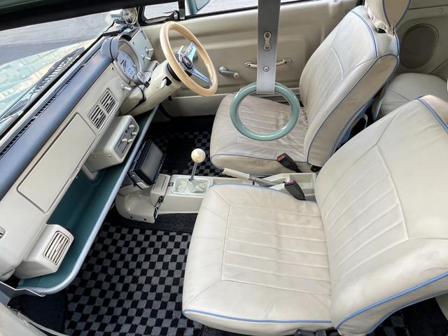 パオ キャンバストップ カスタム車両・全塗装(純正設定色)(元色ベージュ)・社外ホイール・社外マフラー・社外オーディオ・社外ハンドル・社外シフトノブ・社外追加メーター(25枚目)