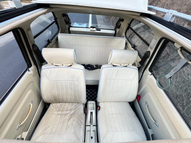 パオ キャンバストップ カスタム車両・全塗装(純正設定色)(元色ベージュ)・社外ホイール・社外マフラー・社外オーディオ・社外ハンドル・社外シフトノブ・社外追加メーター(37枚目)