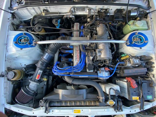 クレスタ スーパールーセント　ツインカム２４　後期型　赤内装　５速公認　車高調　ＳＳＲ１４インチマークＩＩＩ　Ｄ－ＣＡＲＳオリジナルマフラー　フロントスポイラー　リヤスポイラー　デジパネ　ＫＥＮＷＯＯＤ当時物デッキ　社外ステアリング　水中花（30枚目）