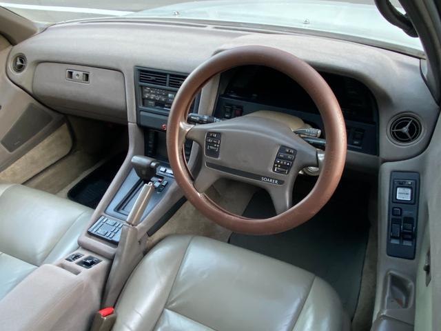 ソアラ ３．０ＧＴ－リミテッド　後期型　純正フルエアロ　パールツートン　純正エアサス　社外ＢＢＳアルミ（純正アルミあり）本革シート　内装植毛塗装（35枚目）